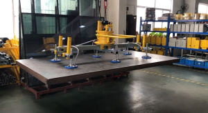 Máy nâng tấm kim loại hút chân không lực hút sản phẩm 600kg