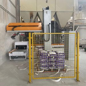 Máy gắp xếp bao xi măng, bao thức ăn gia súc, bao gạo… lên pallet tự động