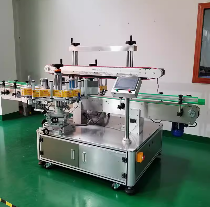 Máy dán nhãn 2 cạnh tự động Máy dán nhãn 2 cạnh tự động