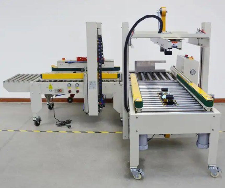 Máy dán băng keo thùng carton - Tự động điều chỉnh theo kích thước thùng