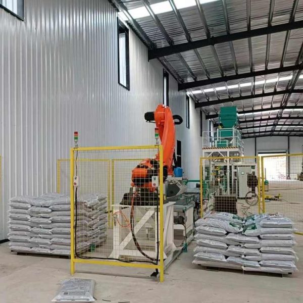 Robot xếp bao lên pallet