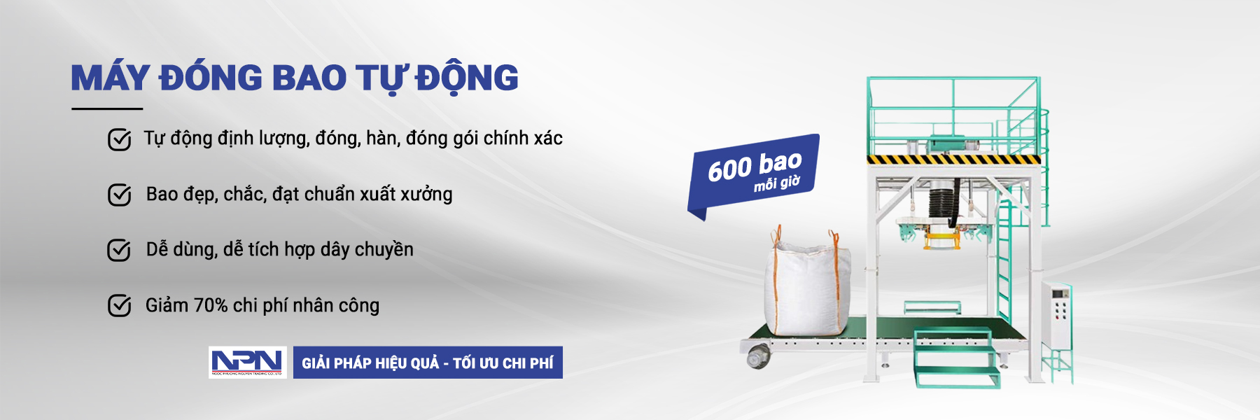 Banner máy đóng bao